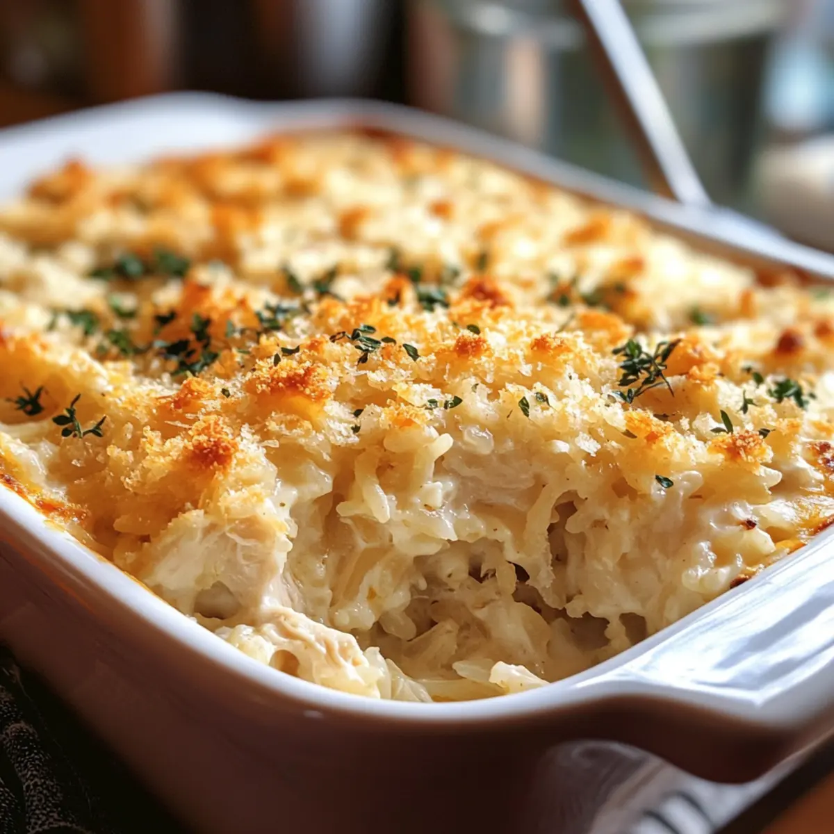 Engel Huhn Reis Auflauf