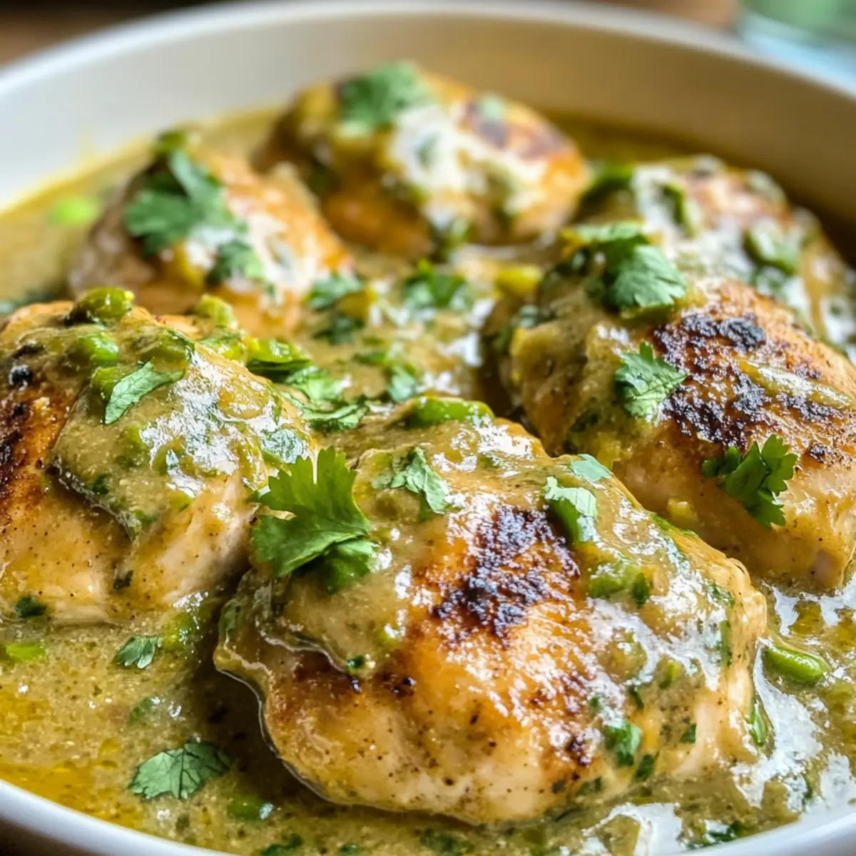 CREMIGE KETO GRÜNE CHILI HÜHNCHEN