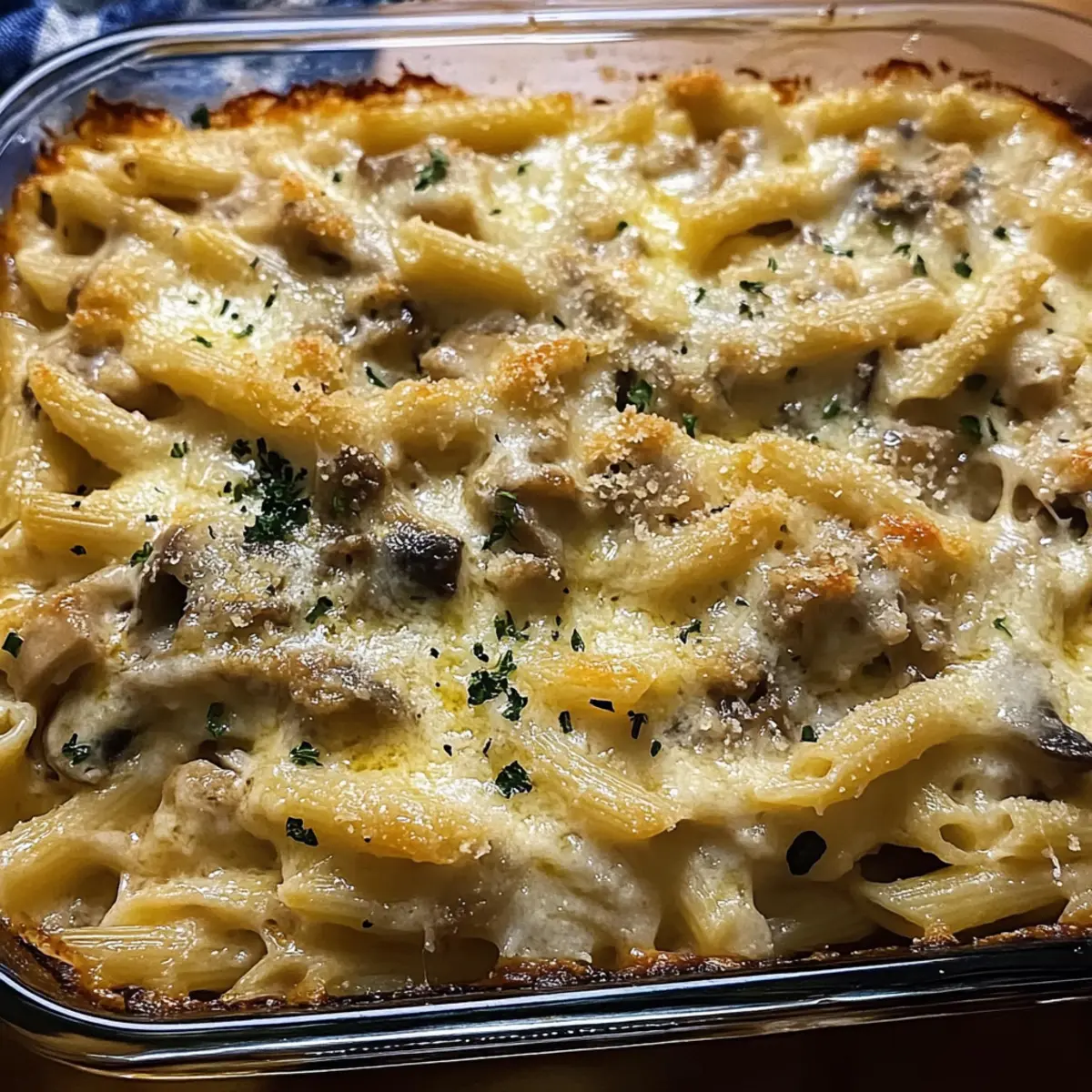 Cremige Truthahn-Tetrazzini