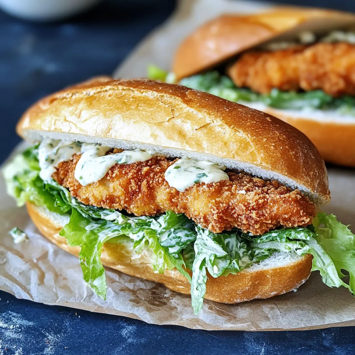 Crispy Chicken Caesar Sandwich
