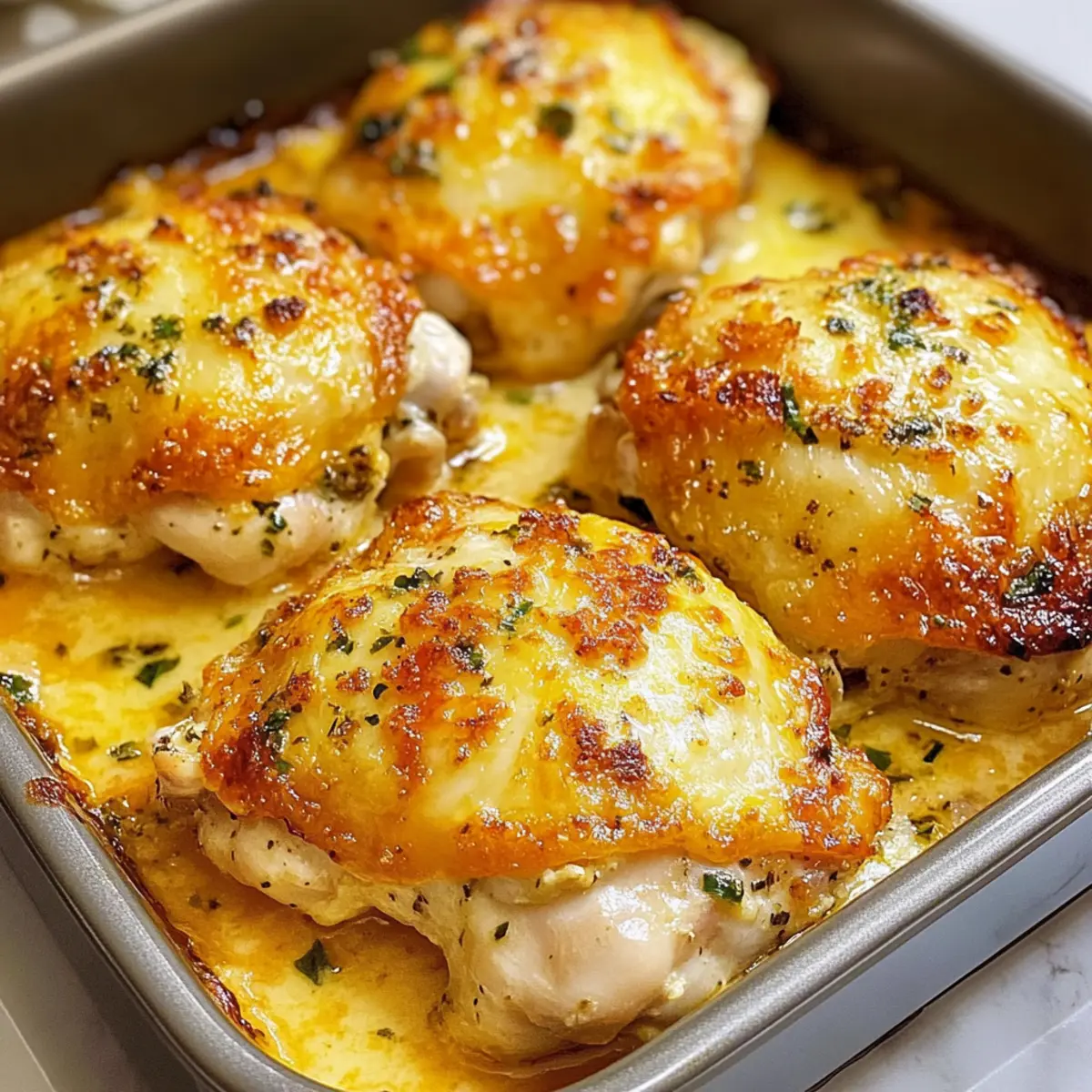 Keto Gebackene Käse Ranch Hähnchenschenkel