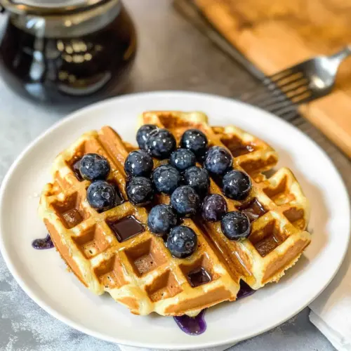 Heidelbeer-Zucchini-Waffeln
