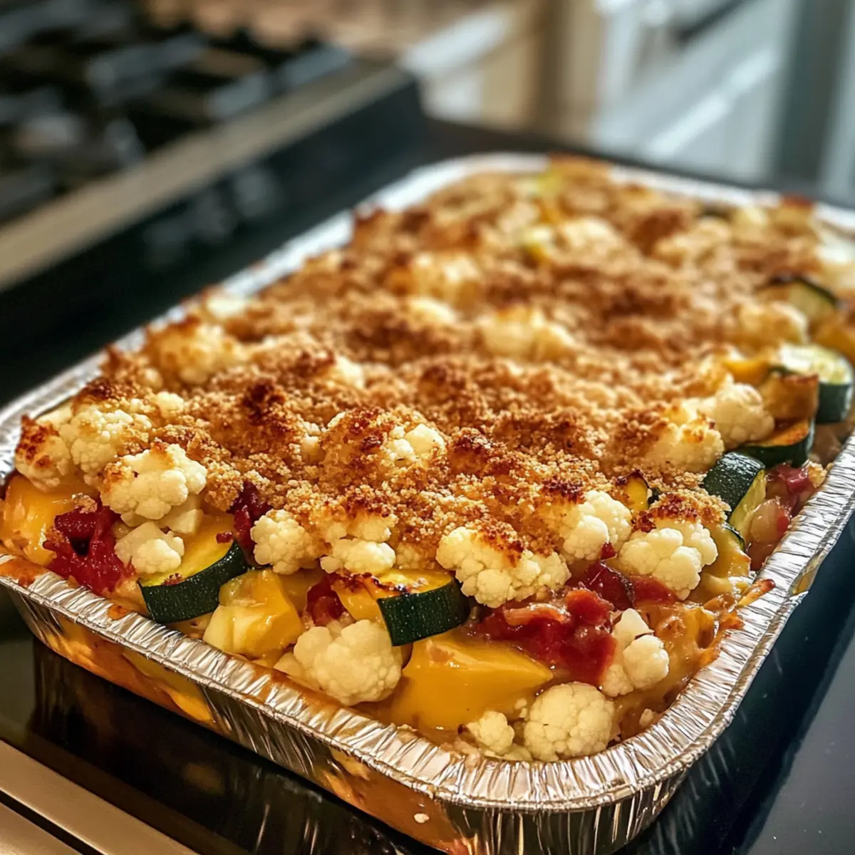 Käsekuchen Obstsalat in Alufolientablett