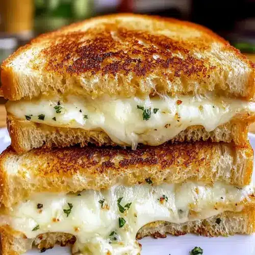 Knoblauchbrot gegrillter Käse