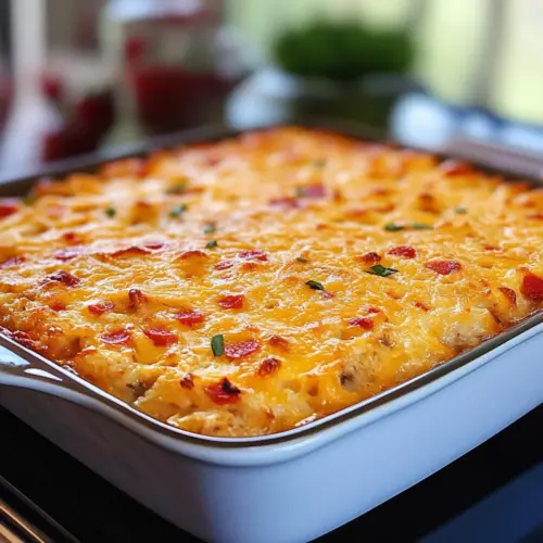 Pimento-Käse-Hash-Brown-Auflauf