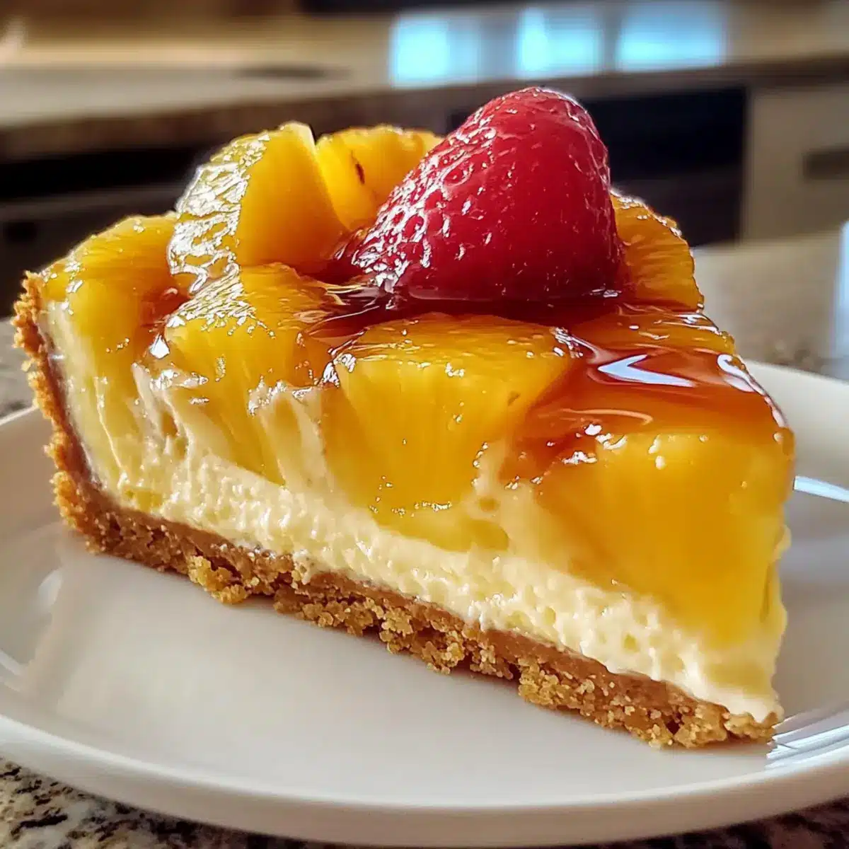 Ananas-Unten-Käsekuchen