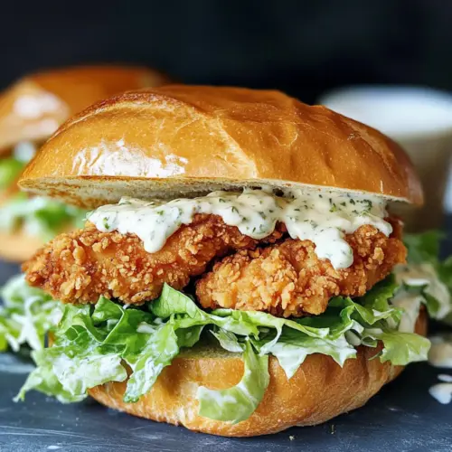 Crispy Chicken Caesar Sandwich