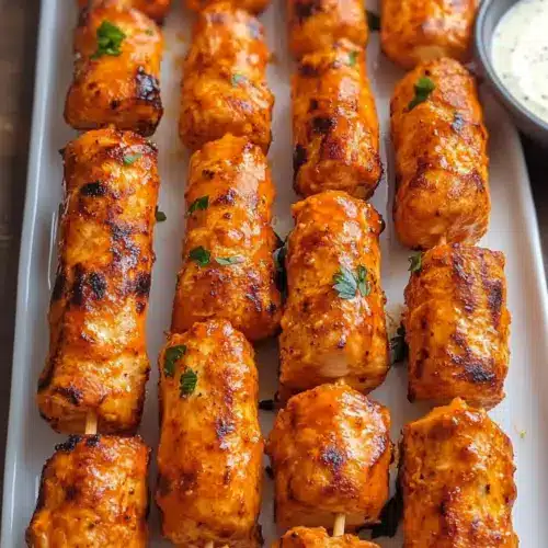 Buffalo-Hühnchen-Roller-Kabobs