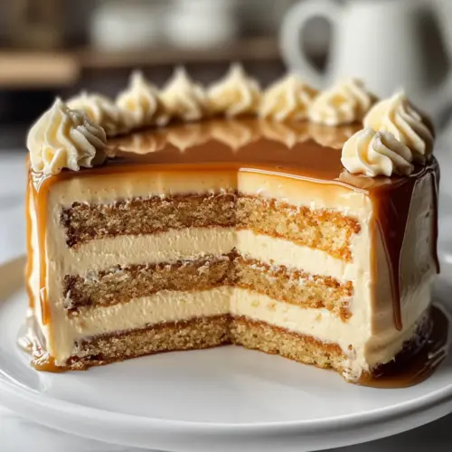 Karamellmousse-Kuchen