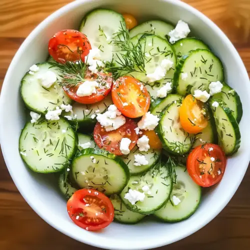 Cremiger Gurken-Shrimp-Salat