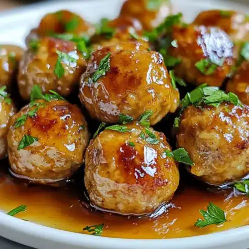 Honig Knoblauch Truthahn Fleischbällchen