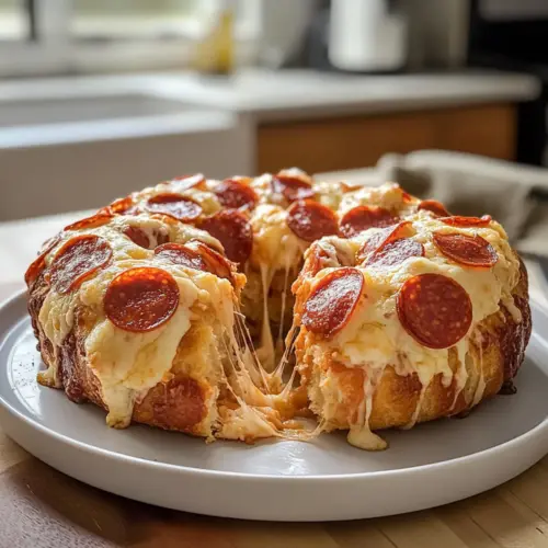 Pepperoni-Pizza-Äffchenbrot