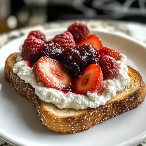 Ricotta-Toast mit drei Marmeladen