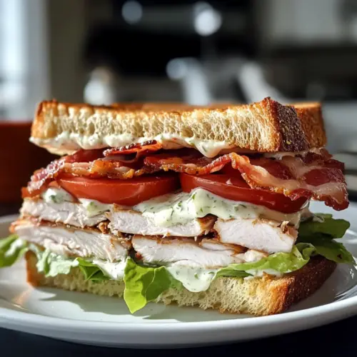 Truthahn Rindfleisch Speck Ranch Sandwich